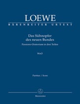 Das Suhnopfer Des Neuen Bundes Orchestra Scores/Parts sheet music cover